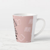 Tasse Latte Floral "Booktroverts Unite" (Droite)