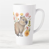 Tasse Latte Floral Capybara (Droite)