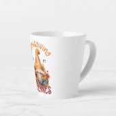 Tasse Latte Floral Thanksgiving avec mes Gnomies (Angle droit)