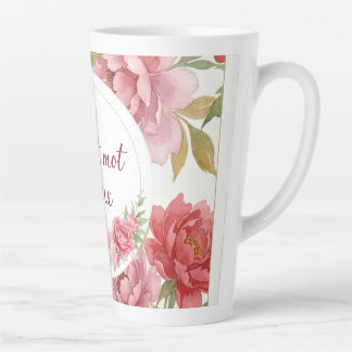 Tasse latte florale Petit mot doux Mok