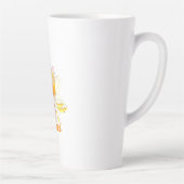 Tasse Latte floraux jaune pastel (Droite)