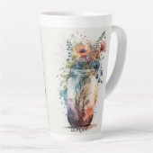 Tasse Latte Floraux multicolores #6 (Angle droit)