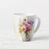 Tasse Latte Floraux multicolores #7 (Angle droit)