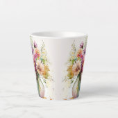 Tasse Latte Floraux multicolores #7 (Devant)
