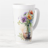Tasse Latte Floraux multicolores #8 (Angle droit)