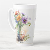 Tasse Latte Floraux multicolores #8 (Angle gauche)