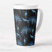Tasse Latte Flore bleu brillant (Angle droit)
