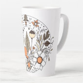 Tasse Latte Flore délicate N02 (Angle droit)