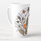 Tasse Latte Flore délicate N02 (Angle gauche)