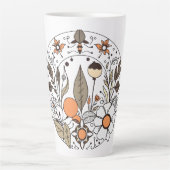 Tasse Latte Flore délicate N02 (Devant)