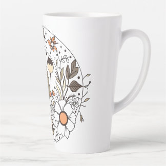 Tasse Latte Flore délicate N02