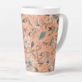 Tasse Latte Flore design grand (Angle droit)