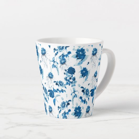 Tasse Latte Flore Latte Mug-Blue (Angle droit)