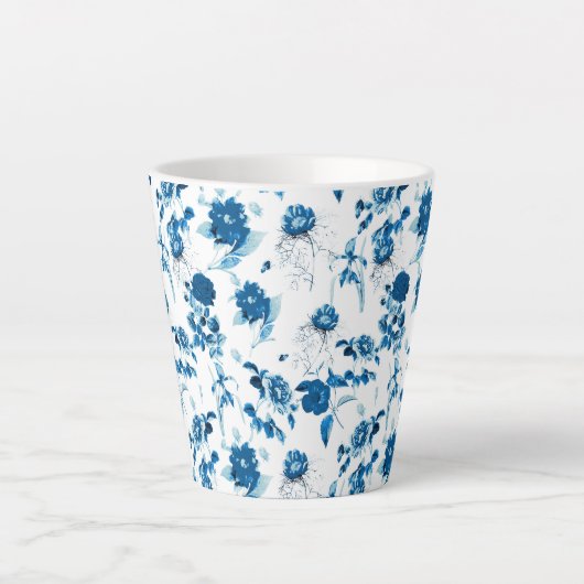 Tasse Latte Flore Latte Mug-Blue (Devant)