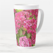 Tasse Latte Flore rose d'Hydrangée (Angle droit)