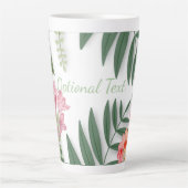 Tasse Latte Flore tropicale (Devant)