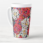 Tasse Latte Flores de cristal rouge (Angle gauche)