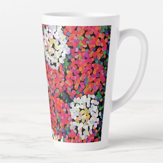 Tasse Latte Flores de cristal rouge (Droite)