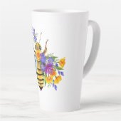 Tasse Latte Flower bee with wild plants (Angle droit)
