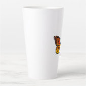 Tasse Latte Flower Butterfly with Yellow California Poppy (Devant)