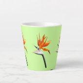 Tasse Latte Flower tropical orange paradise (Devant)