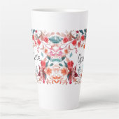 Tasse Latte flowers (Devant)