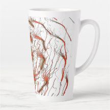Tasse Latte Flowline Crimson