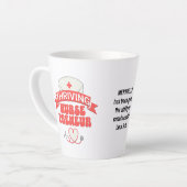 Tasse Latte FLUX SUR MESURE NURSEPRENEUR Infirmière Entreprene (Angle gauche)