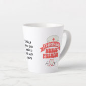 Tasse Latte FLUX SUR MESURE NURSEPRENEUR Infirmière Entreprene (Angle droit)