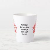 Tasse Latte FLUX SUR MESURE NURSEPRENEUR Infirmière Entreprene (Devant)