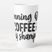 Tasse Latte Fonctionne au café et au shampoing sec (Devant)