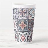 Tasse Latte Fond d'écran Backsplashes / Talavera inspiré tuile (Devant)