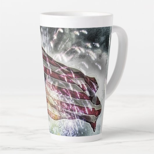 Tasse Latte Fond d'écran II (Angle droit)