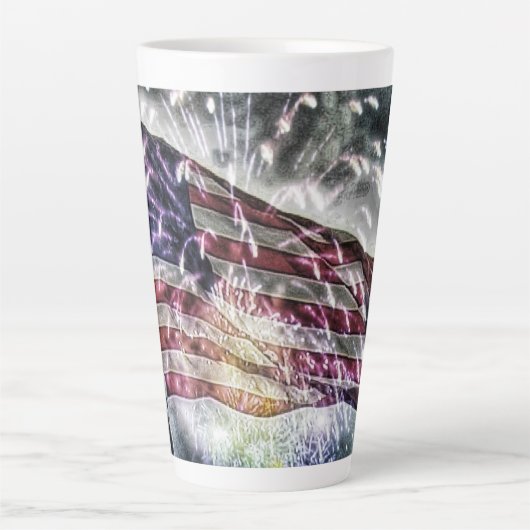 Tasse Latte Fond d'écran II (Devant)