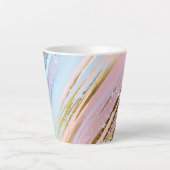 Tasse Latte Fond rose texturé (Devant)