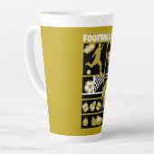 Tasse Latte Football britannique (Angle gauche)