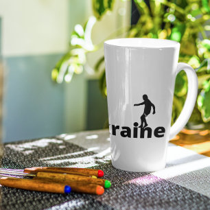 Tasse Latte Football ukrainien