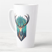 Tasse Latte Forest Guardian - L'Esprit du Stag (Angle gauche)