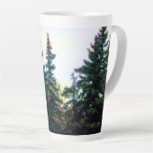 Tasse Latte Forêt boréale de Great North Woods Pins Canada (Angle droit)