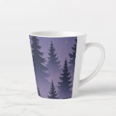 Tasse Latte Forêt de minuit sous les étoiles – Pin (Droite)