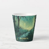 Tasse Latte Forêt Fée personnalisée (Devant)