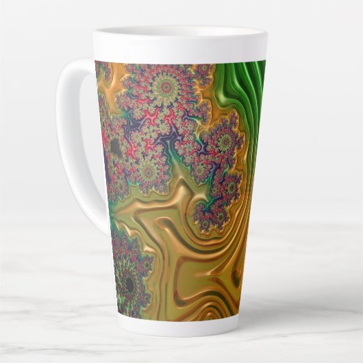 Tasse Latte Forêt fractale (Angle gauche)