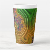 Tasse Latte Forêt fractale (Devant)