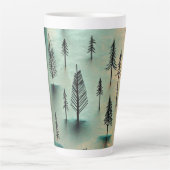 Tasse Latte Forêt hivernale (Devant)