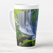 Tasse Latte Forêt tropicale incroyable & Animaux (Angle gauche)