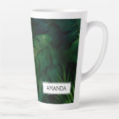 Tasse Latte Forêt tropicale tropicale feuillage vert (Droite)
