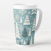 Tasse Latte Forêt Whimsy d'hiver (Angle droit)