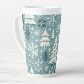 Tasse Latte Forêt Whimsy d'hiver (Angle gauche)