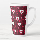 Tasse Latte Forever Love Red Hearts (Droite)