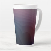 Tasse Latte Formations 14b - Art Abstrait violet (Angle droit)